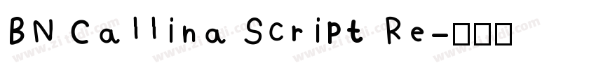 BN Callina Script Re字体转换